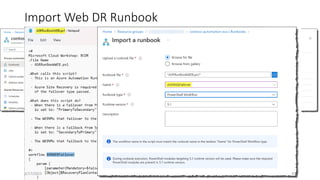 Import Web DR Runbook
50
3/17/2023
 