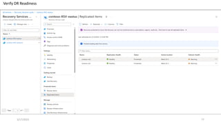 Verify DR Readiness
3/17/2023 77
 