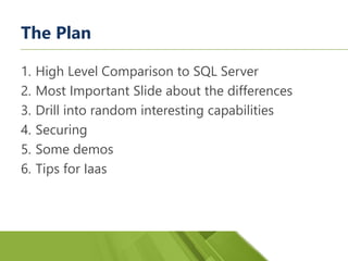 Azure Boot Camp 21.04.2018 SQL Server in Azure Iaas PaaS on-prem Lars ...