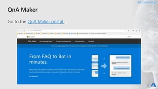 #AzureAraby#AzureAraby
QnA Maker portal
 