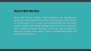 Azure Chat Bot application | PPTX