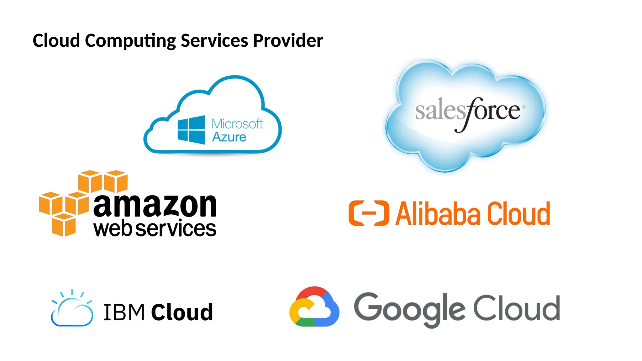 Cloud Computing Services Provider
 