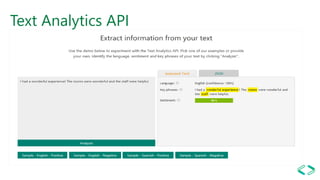Text Analytics API
 