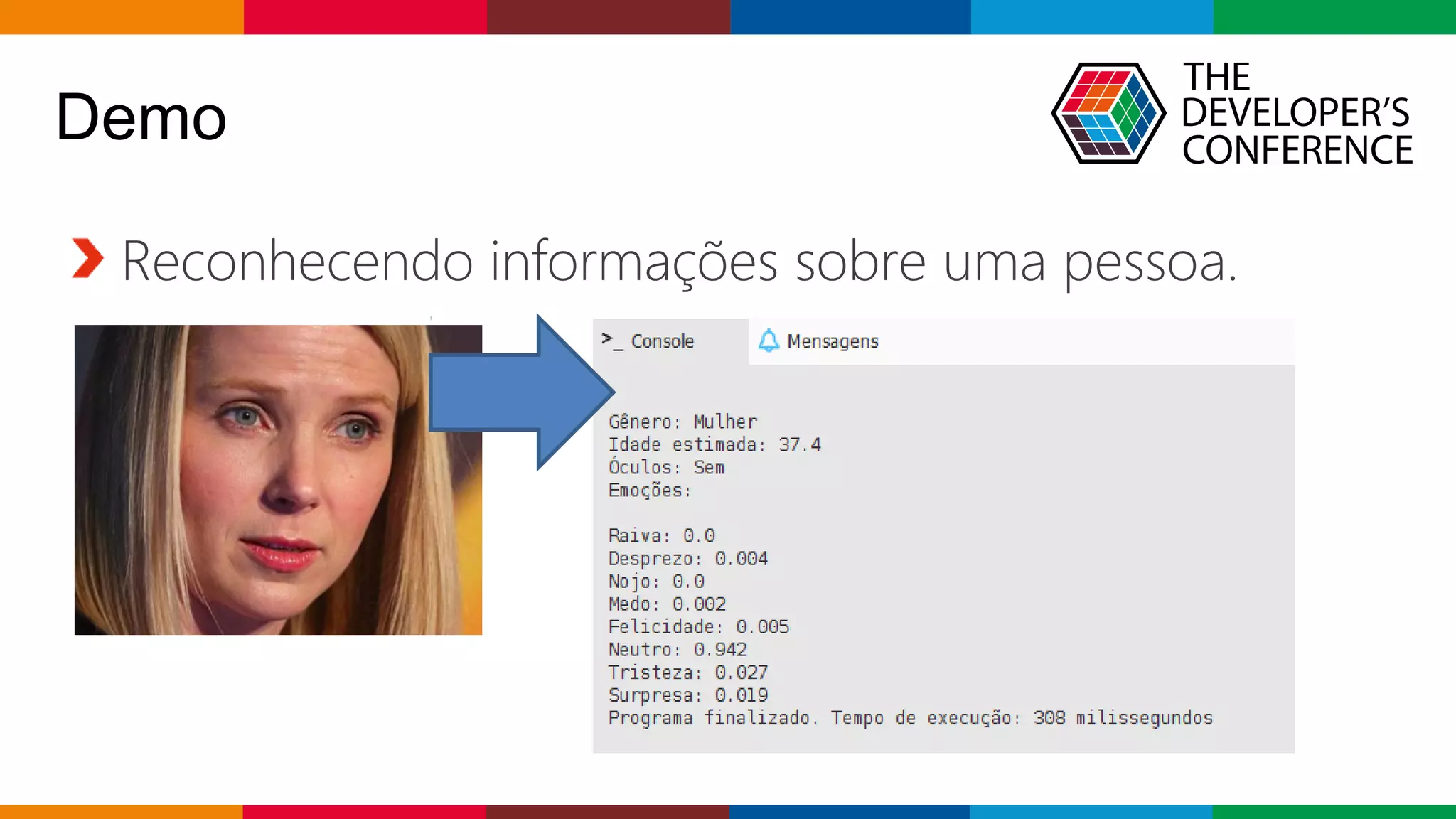 Globalcode – Open4education
Reconhecendo informações sobre uma pessoa.
Demo
 