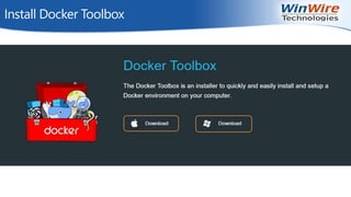 © 2010 WinWire Technologies
Install Docker Toolbox
 