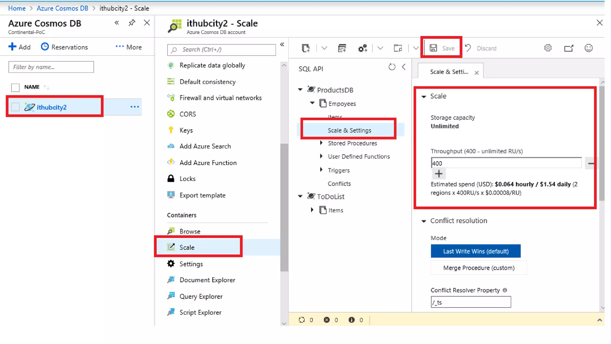 Azure cosmos db, Azure no-SQL database, | PPT