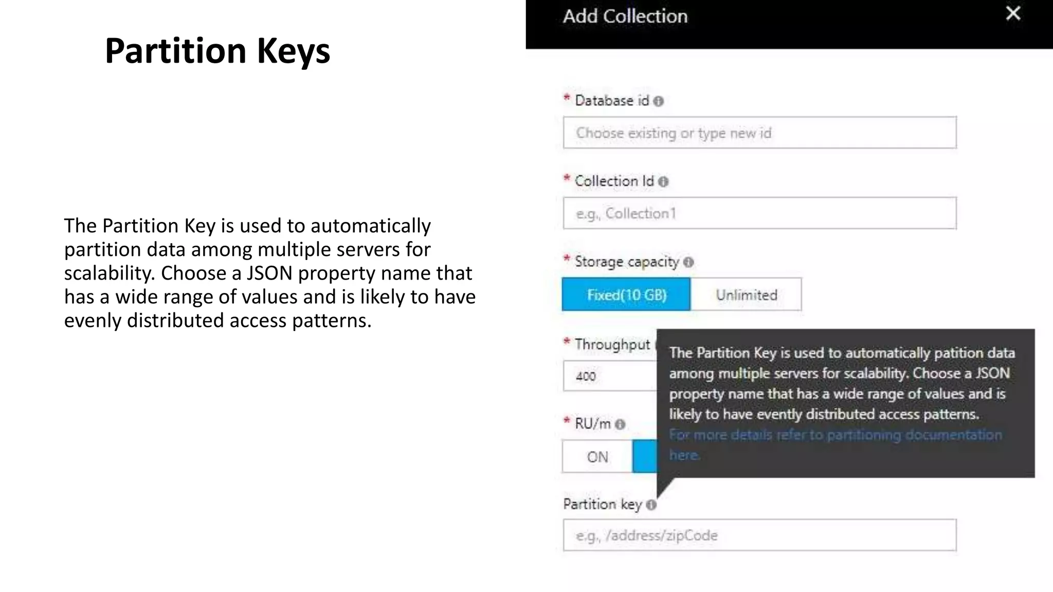 Azure cosmos db, Azure no-SQL database, | PPT