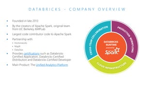 D A T A B R I C K S - C O M P A N Y O V E R V I E W
 