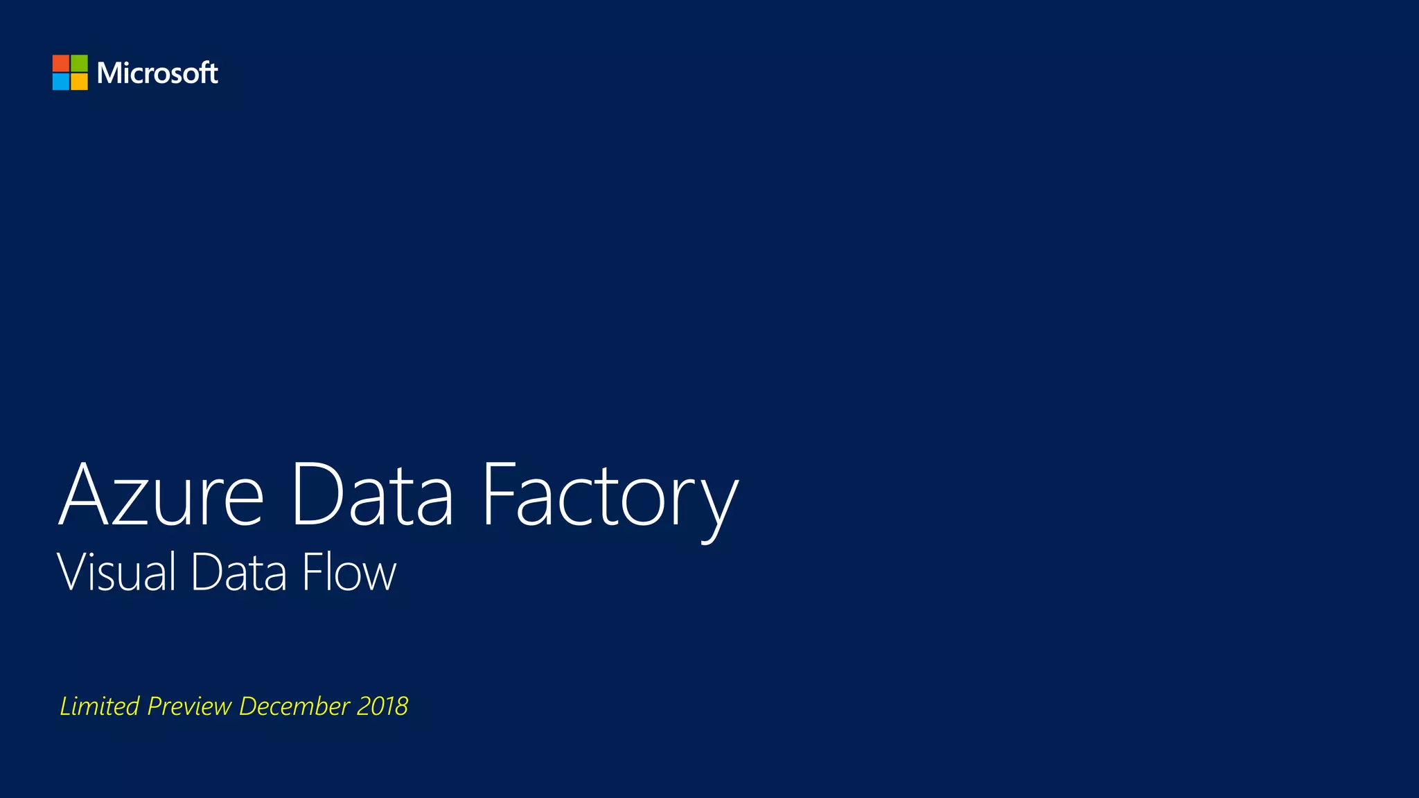 Microsoft Azure Data Factory Data Flow Scenarios | PPTX