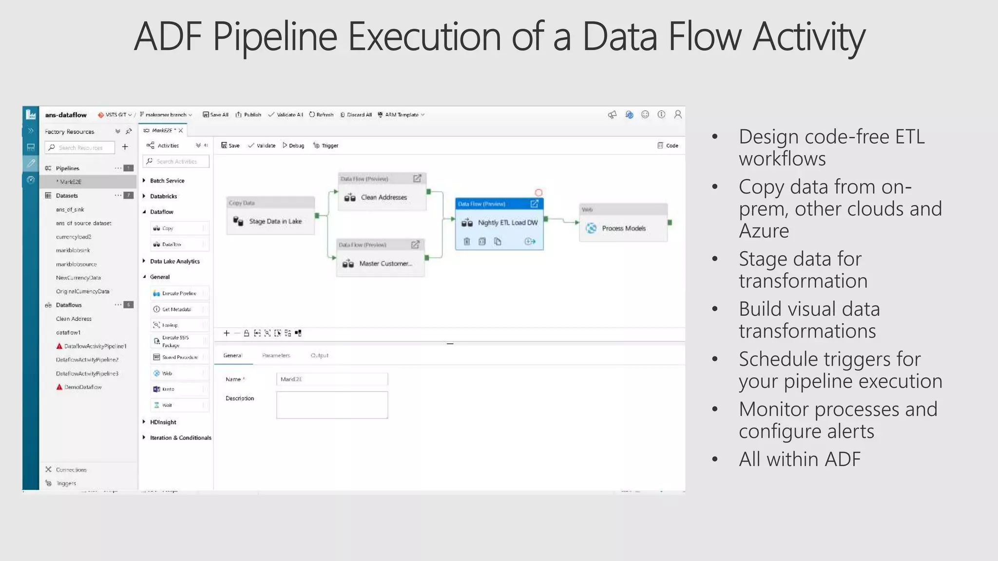 Azure Data Factory Data Flow | PPTX | Databases | Computer Software and ...