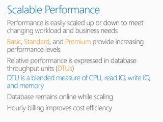 Azure data platform & structured storage
