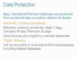 Azure data platform & structured storage