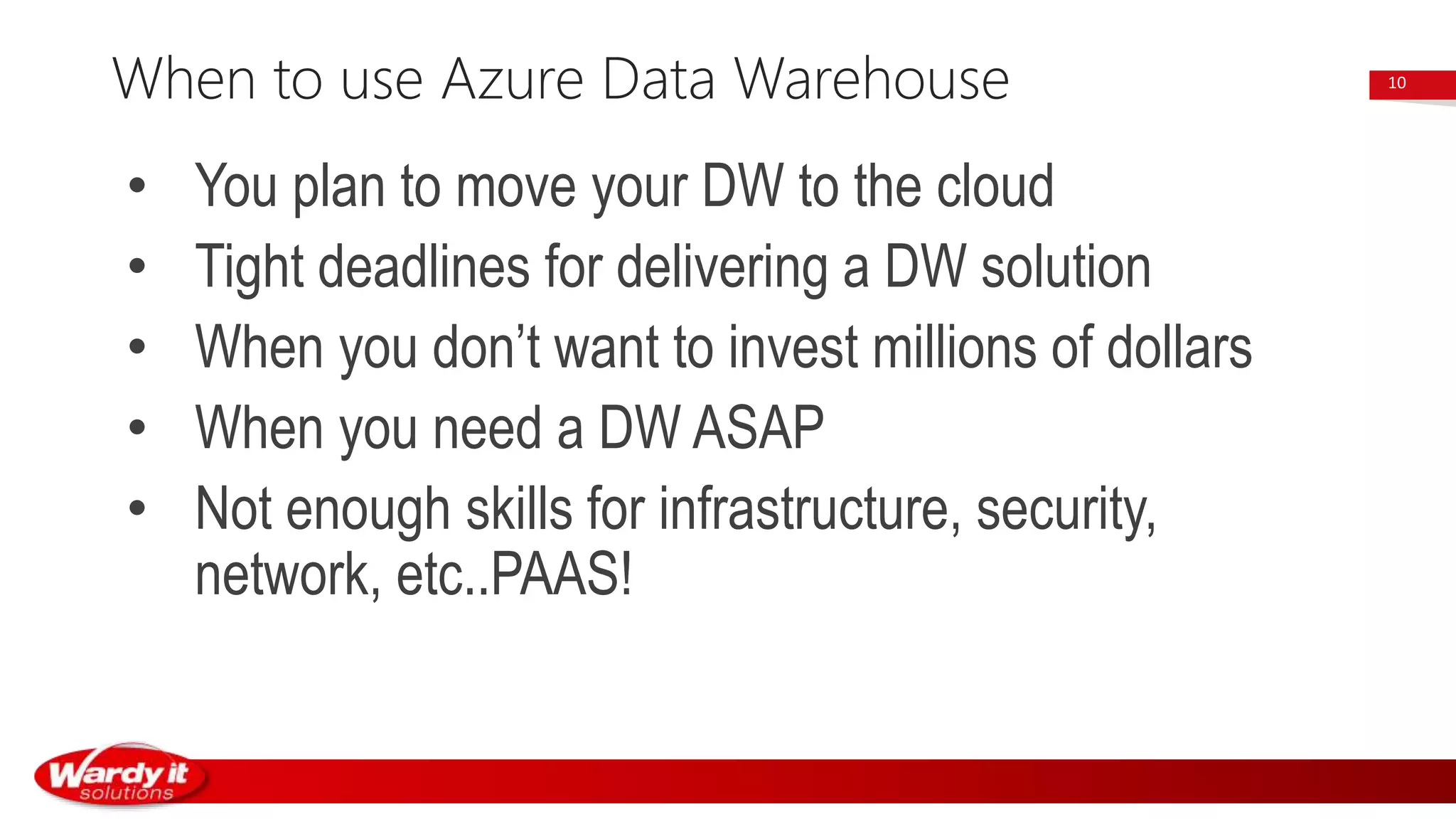 Azure SQL Data Warehouse for beginners | PPTX