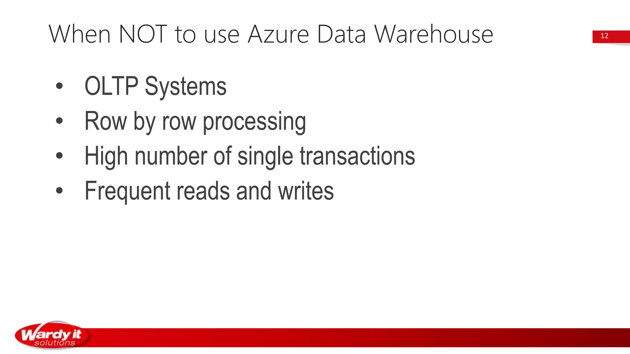Azure SQL Data Warehouse for beginners | PPTX