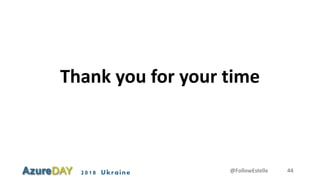 2018 Ukraine
Thank you for your time
@FollowEstelle 44
 