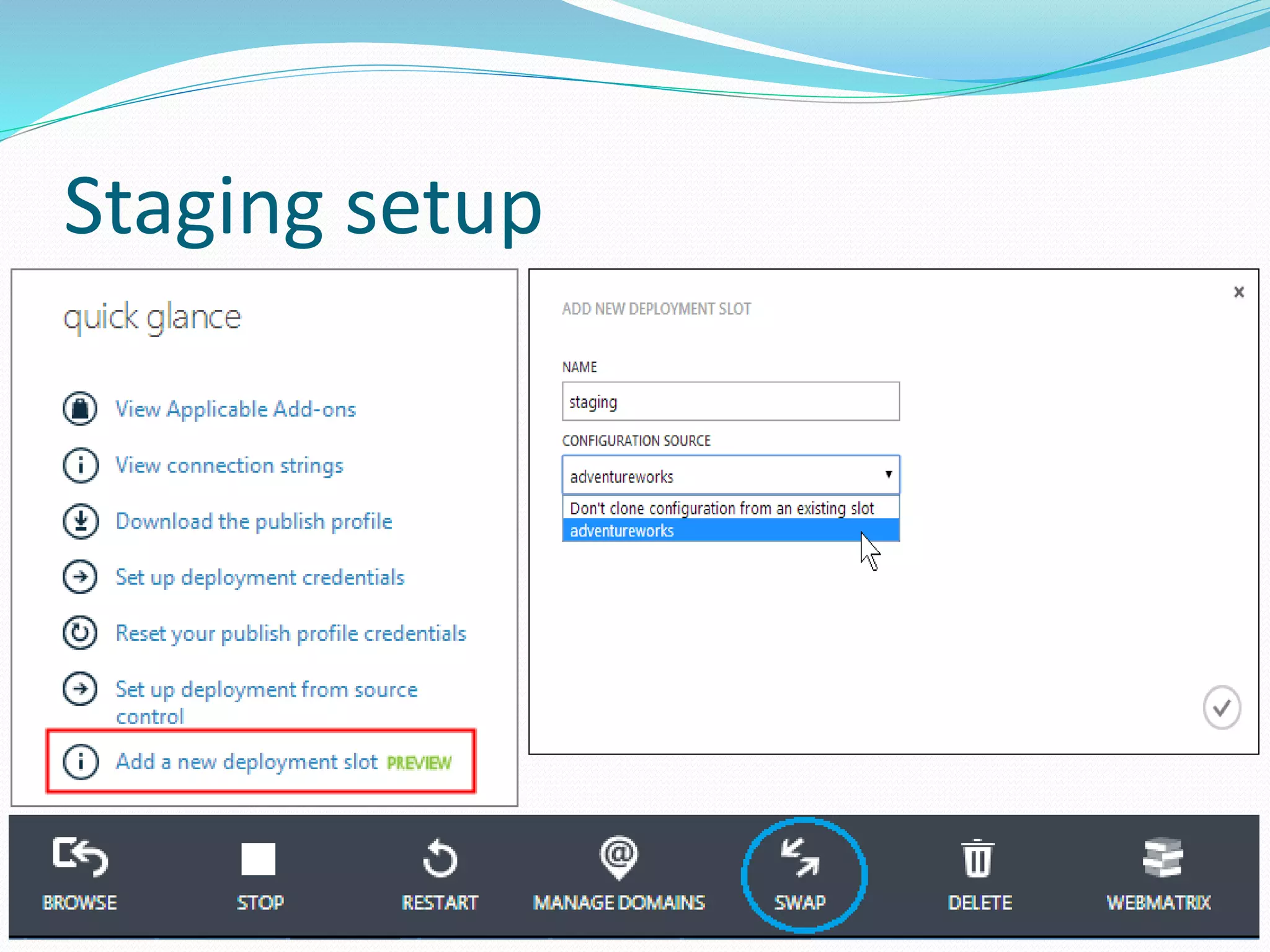 Staging setup
8/25/2014 Talentica Software 18
 