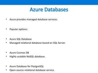 Comprehensive Overview of Microsoft Azure Cloud Platform and Services ...
