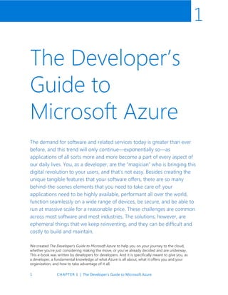 The Developer's Guide to Microsoft Azure | PDF