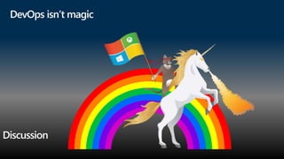 DevOps isn’t magic
Discussion
 