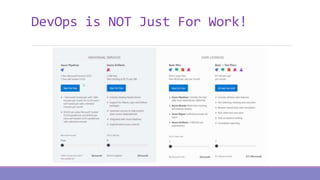 DevOps is NOT Just For Work!
 