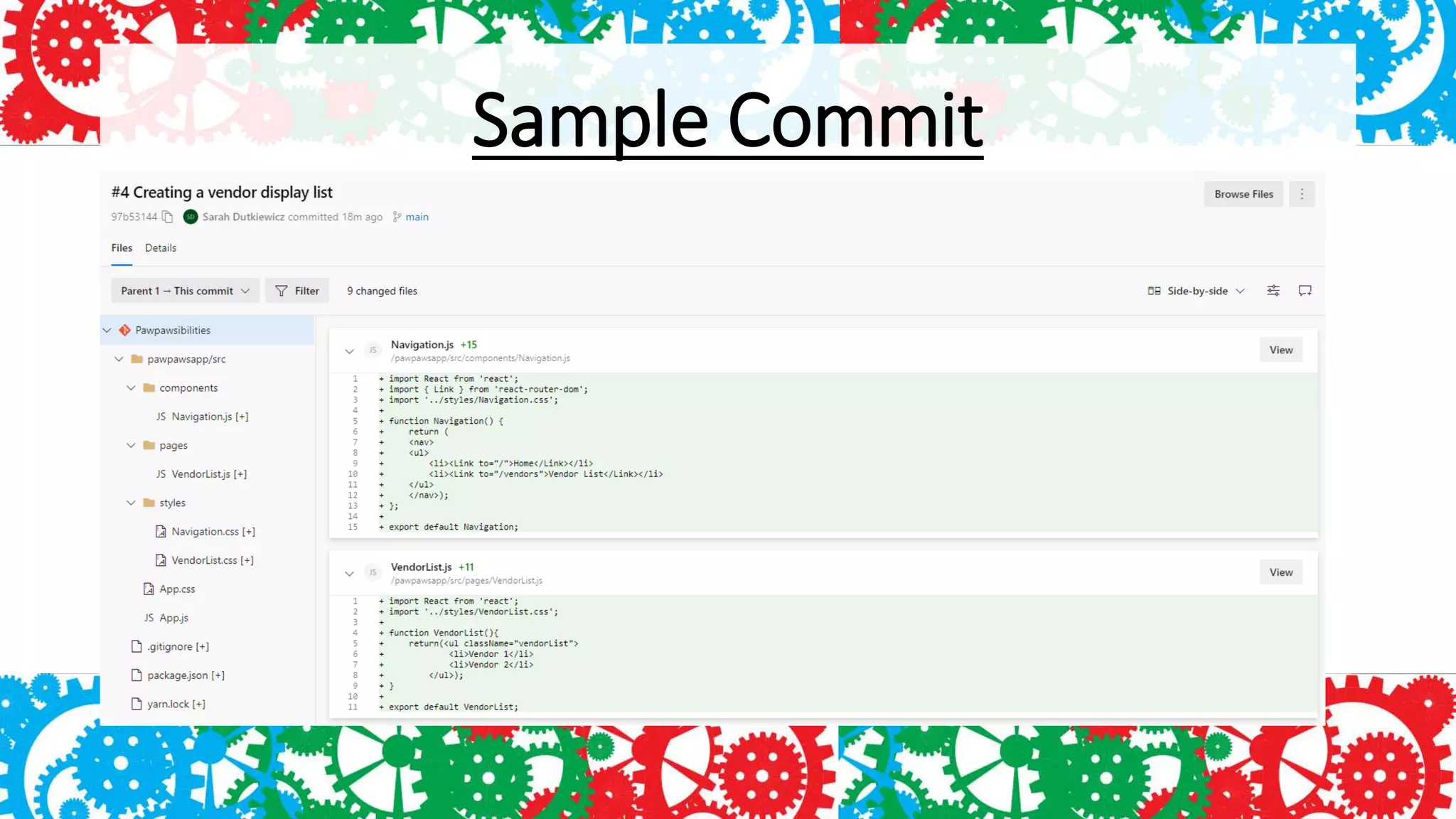 Sample Commit
 
