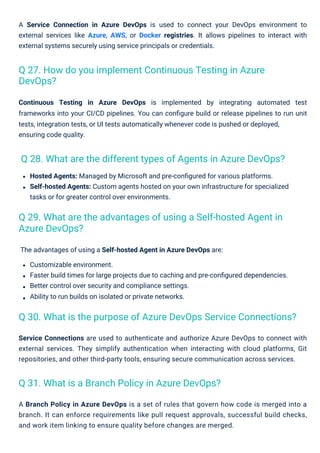 Azure DevOps Interview Questions PDF By ScholarHat | PDF