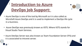 Azure DevOps Job Support at ARIT Technologies | PPTX