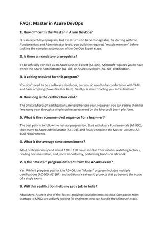 Azure Devops Program Level Azure DevOps Mastery: Comprehensive 2026 Career Guide for Engineers and ...