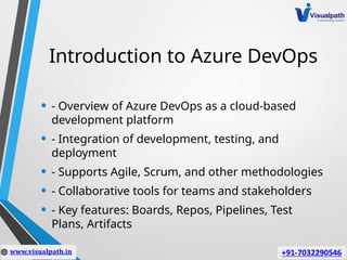 Azure DevOps Online Training | Azure DevSecOps Online Training | PPTX