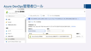 Azure DevOps管理者ロール
 