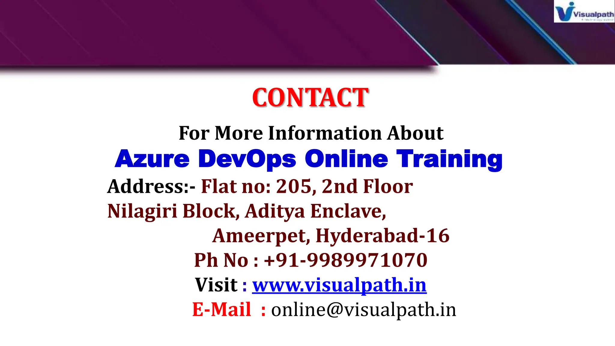 Azure devops training in ameerpet azure devops course online ppt