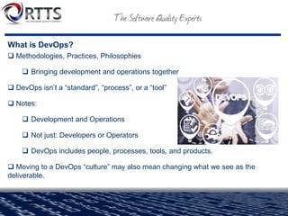 Implementing Azure DevOps with your Testing Project | PPTX