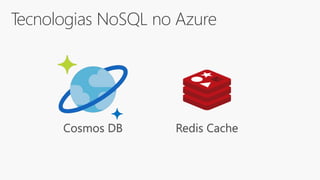 Tecnologias NoSQL no Azure
Cosmos DB Redis Cache
 