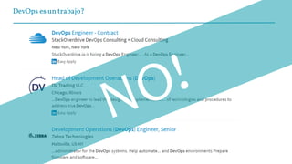 DevOps es un trabajo?
 