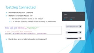 Azure DocumentDB 101 | PPTX
