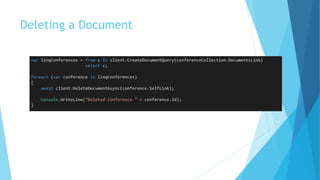 Azure DocumentDB 101 | PPTX