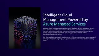Azure Managed Services Elevate Your Cloud Success | PPTX