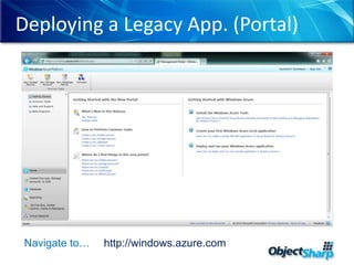Migrate a Legacy Applicationhttp://hmbl.me/4I7HWBDownload from…