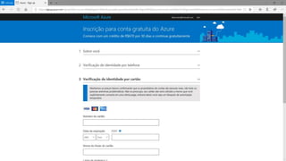 Conta gratuita do Azure