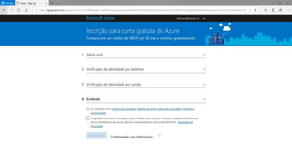 Conta gratuita do Azure