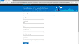 Conta gratuita do Azure