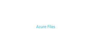 Azure Files
 
