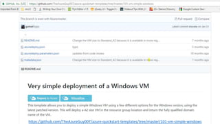 https://github.com/TheAzureGuy007/azure-quickstart-templates/tree/master/101-vm-simple-windows
 