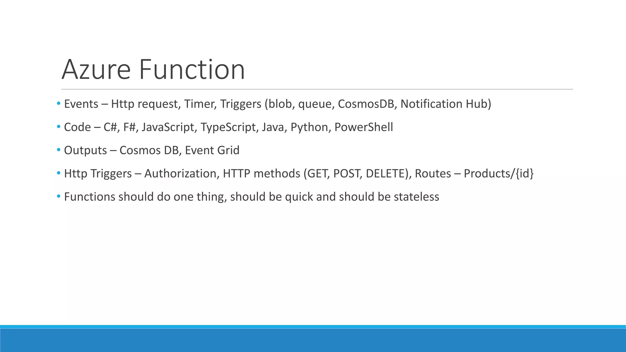Azure functions and API Management | PPT