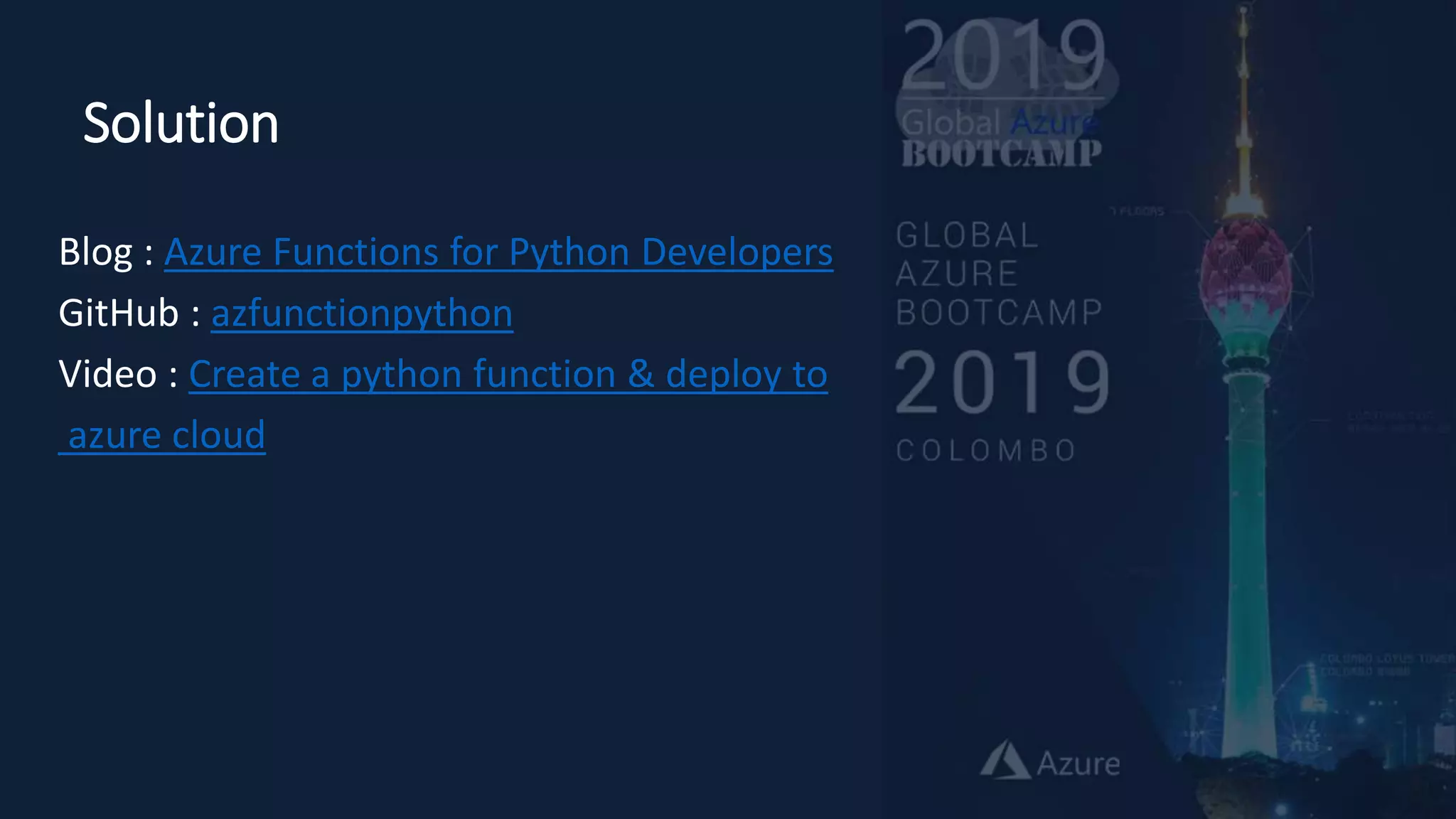 Azure functions for python developers ppt