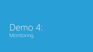 Demo 4:
Monitoring
 