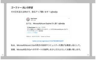 Microsoft/Azure x Goのご紹介