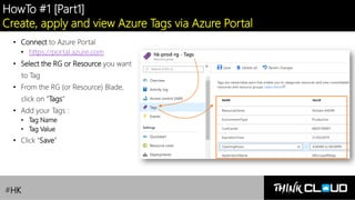 [Azure Governance] Lesson 3 : Azure Tags | PDF