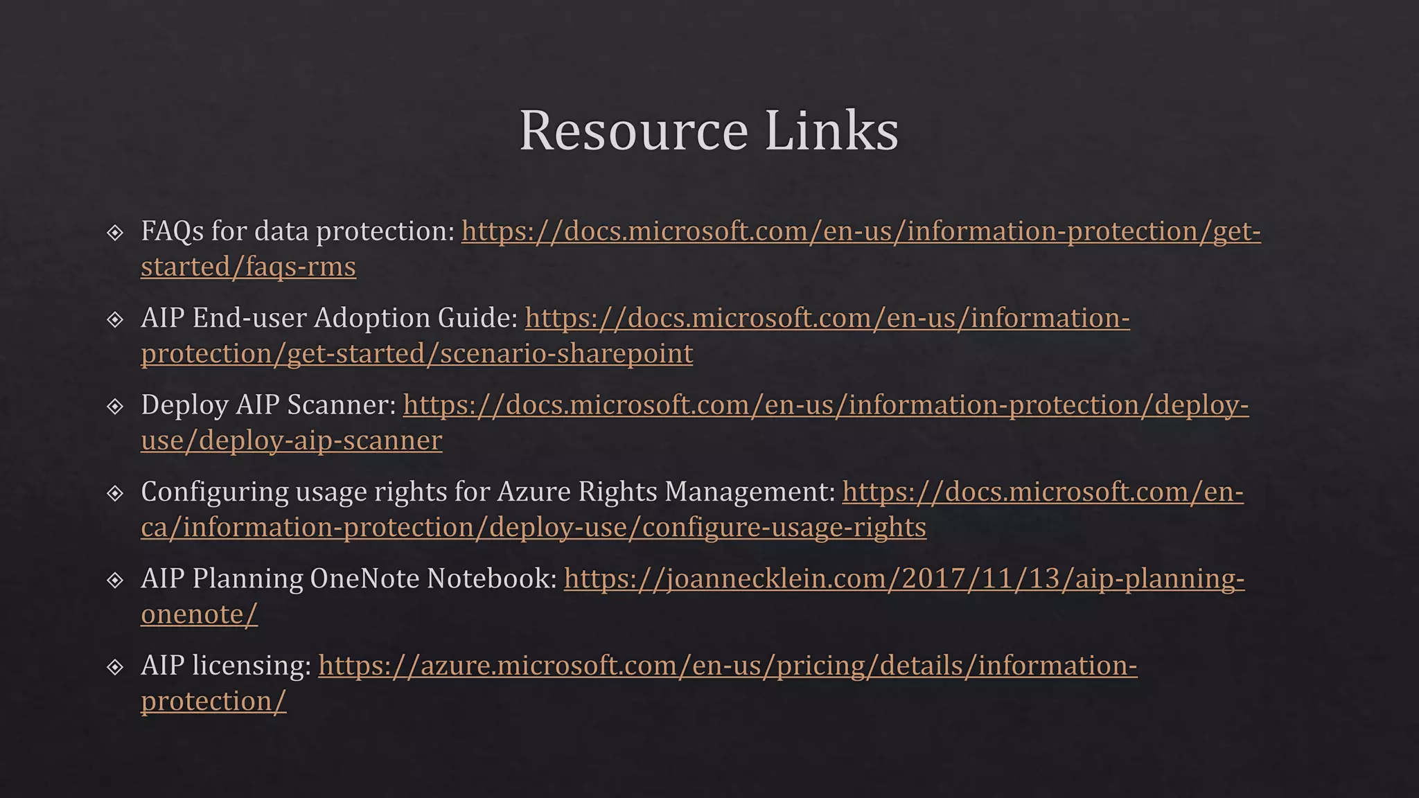 Azure Information Protection - Taking a Team Approach - SPS Montreal