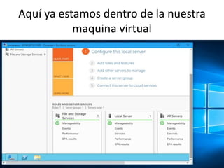 Aquí ya estamos dentro de la nuestra
maquina virtual
 